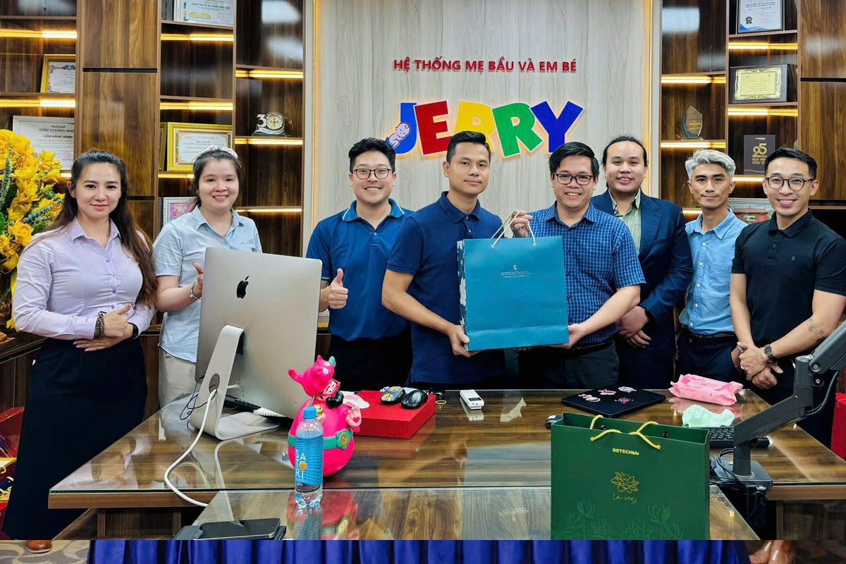 Mẹ & Bé Jerry gặp gỡ đối tác đầu năm, mở ra hành trình hợp tác bền vững cùng Detech Bio