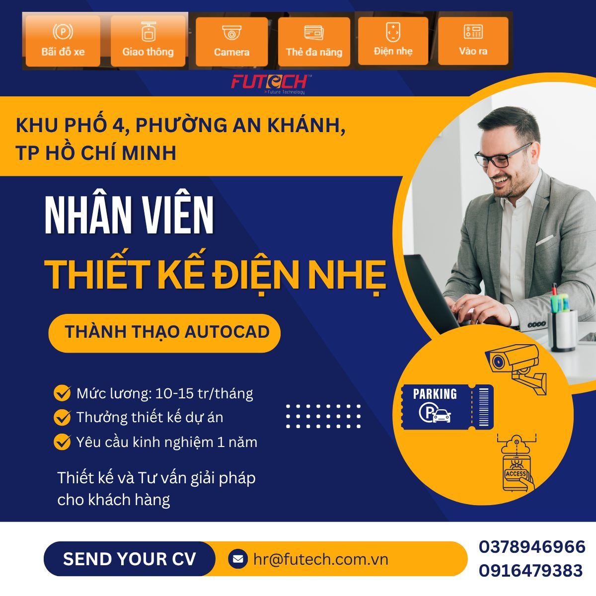 Futech tuyển dụng Nhân viên Thiết kế làm việc tại phường An Khánh, Thành phố Hồ Chí Minh
