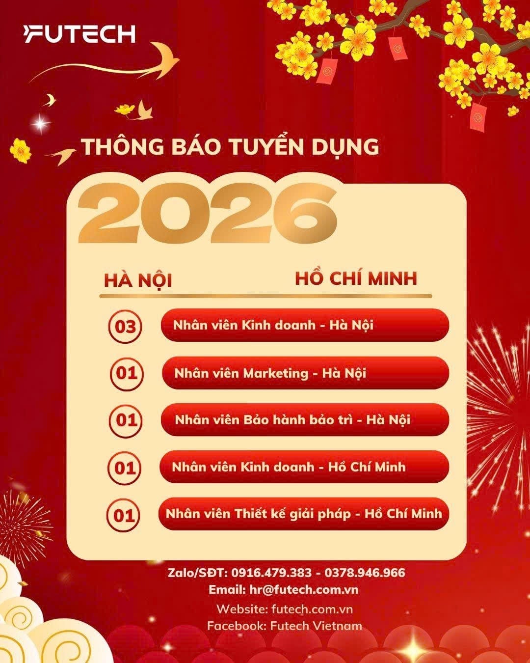 Tuyển dụng Xuân 2026