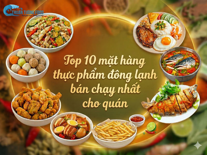 Top 10 mặt hàng thực phẩm đông lạnh bán chạy nhất cho quán