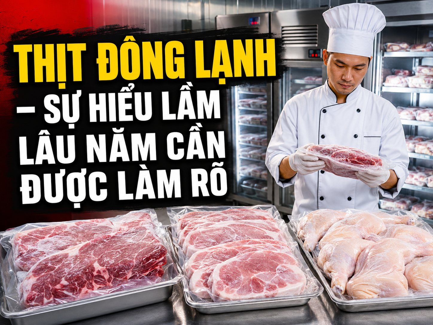 THỊT ĐÔNG LẠNH – SỰ HIỂU LẦM LÂU NĂM CẦN ĐƯỢC LÀM RÕ