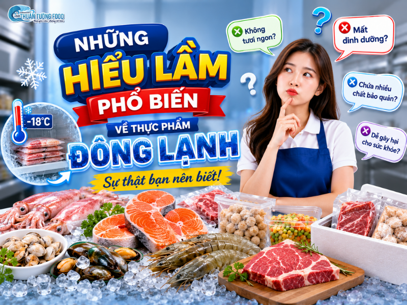 Những Hiểu Lầm Phổ Biến Về Thực Phẩm Đông Lạnh