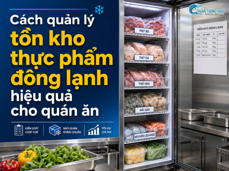 Cách quản lý tồn kho thực phẩm đông lạnh hiệu quả cho quán ăn