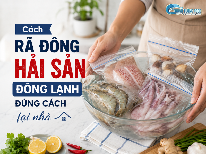 Cách rã đông hải sản đông lạnh đúng cách tại nhà