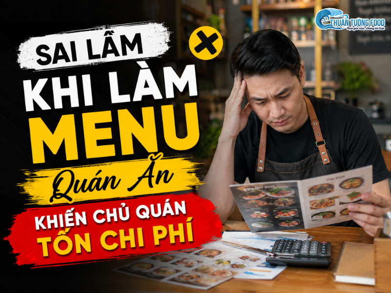 Sai Lầm Khi Làm Menu Quán Ăn Khiến Chủ Quán Tốn Chi Phí