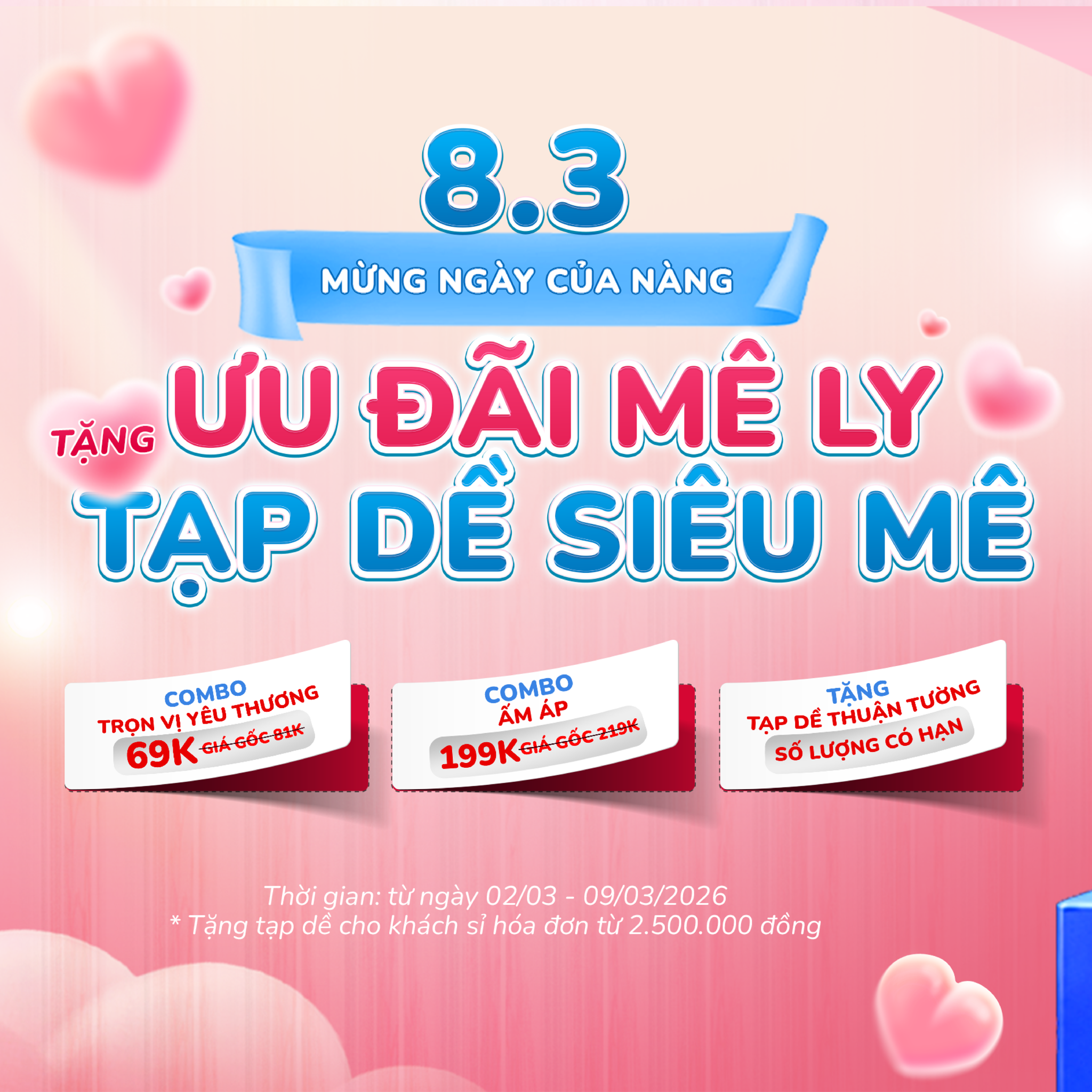 Chương trình ưu đãi hấp dẫn 8/3 – 