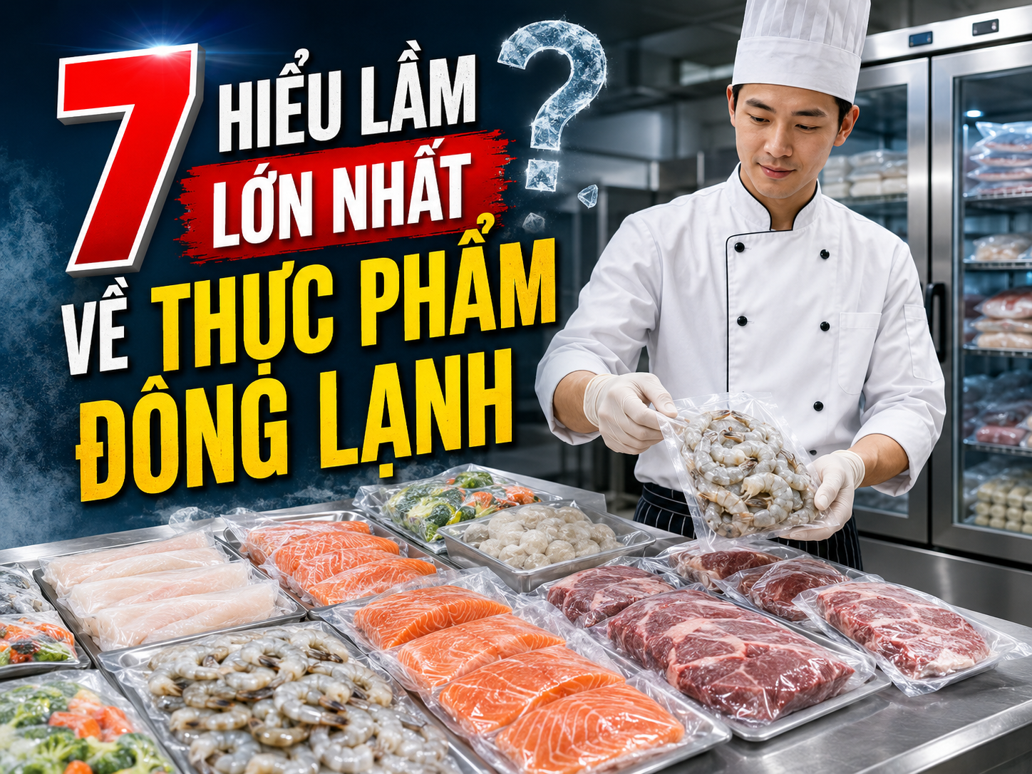 7 HIỂU LẦM LỚN NHẤT VỀ THỰC PHẨM ĐÔNG LẠNH