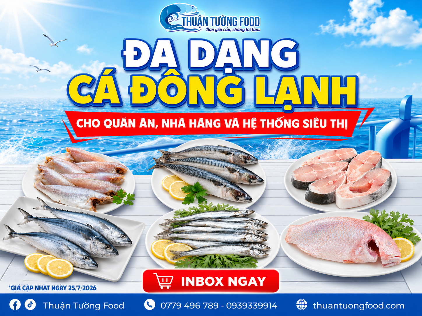Cá Đông Lạnh Cho Quán Ăn, Nhà Hàng Và Siêu Thị
