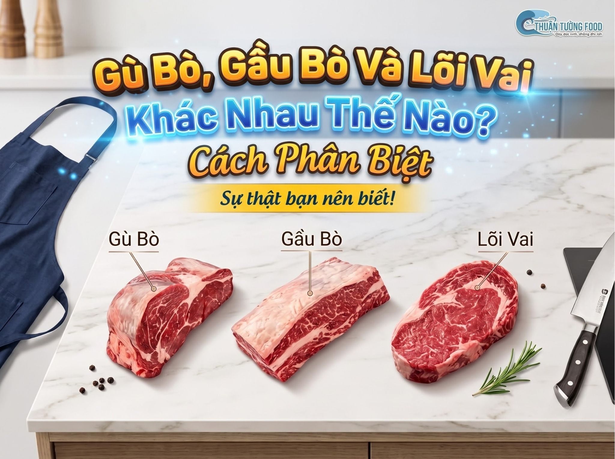 Gù Bò, Gầu Bò Và Lõi Vai Khác Nhau Thế Nào? Cách Phân Biệt