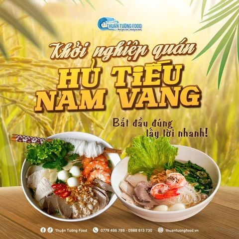 Nguyên liệu cho quán Hủ tiếu Nam Vang