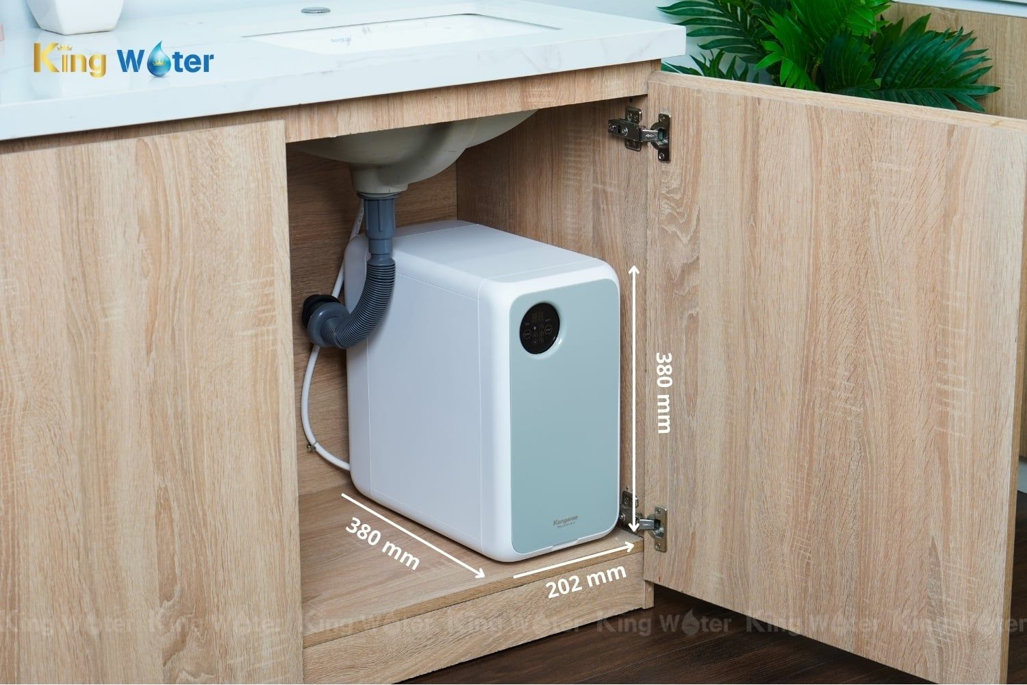 Máy lọc nước Kangaroo KG400HU có thể lựa chọn để bàn hoặc để gầm tiện lợi
