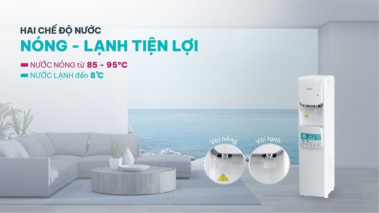 Máy lọc nước Korihome WPK-965 tích hợp 2 chế độ nước nóng – lạnh tiện lợi