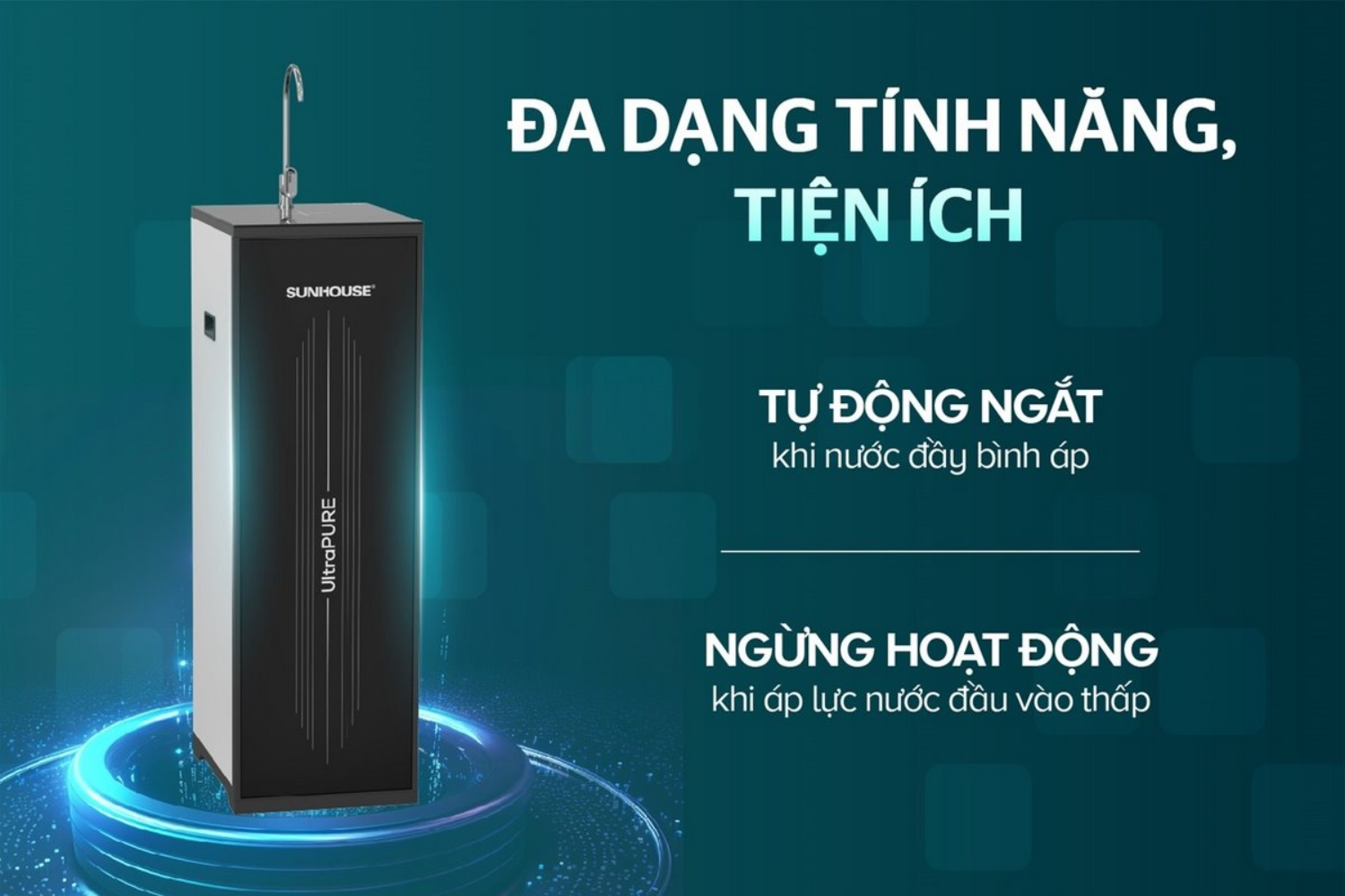 Sunhouse SHA8692K đi kèm nhiều tính năng tiện ích