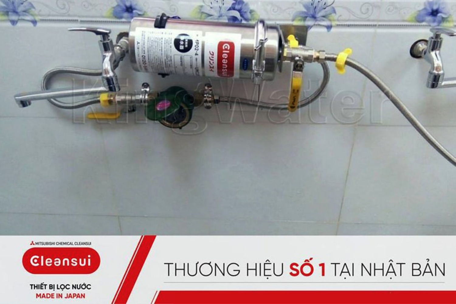 Hình ảnh thực tế máy lọc nước Mitshubishi Cleansui MP02-4 H