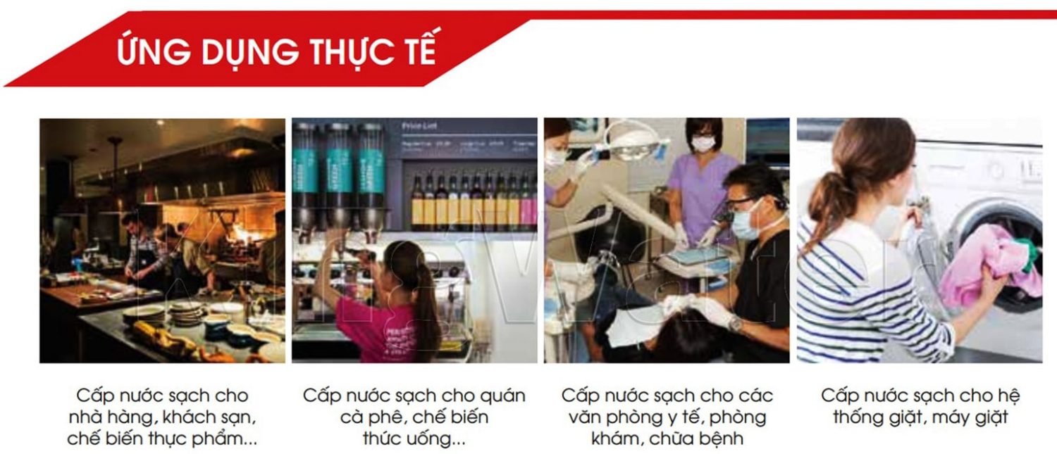 Máy Cleansui MP02-4 được ứng dụng rộng rãi trong đời sống hàng ngày