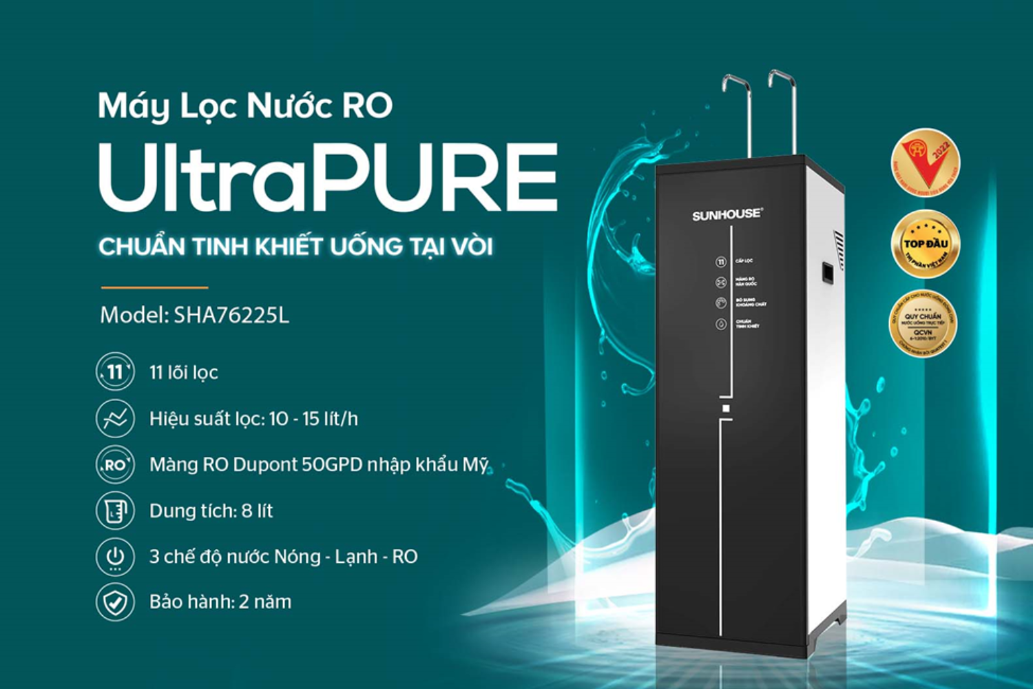 Sunhouse SHA76225L là một trong những model tiêu biểu ở phân khúc tầm trung