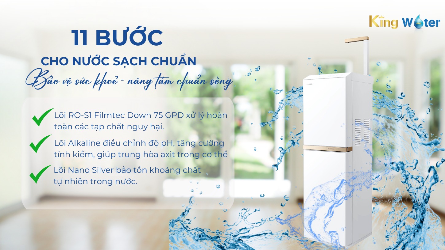 Hệ thống lọc 11 bước bảo tồn khoáng chất tự nhiên