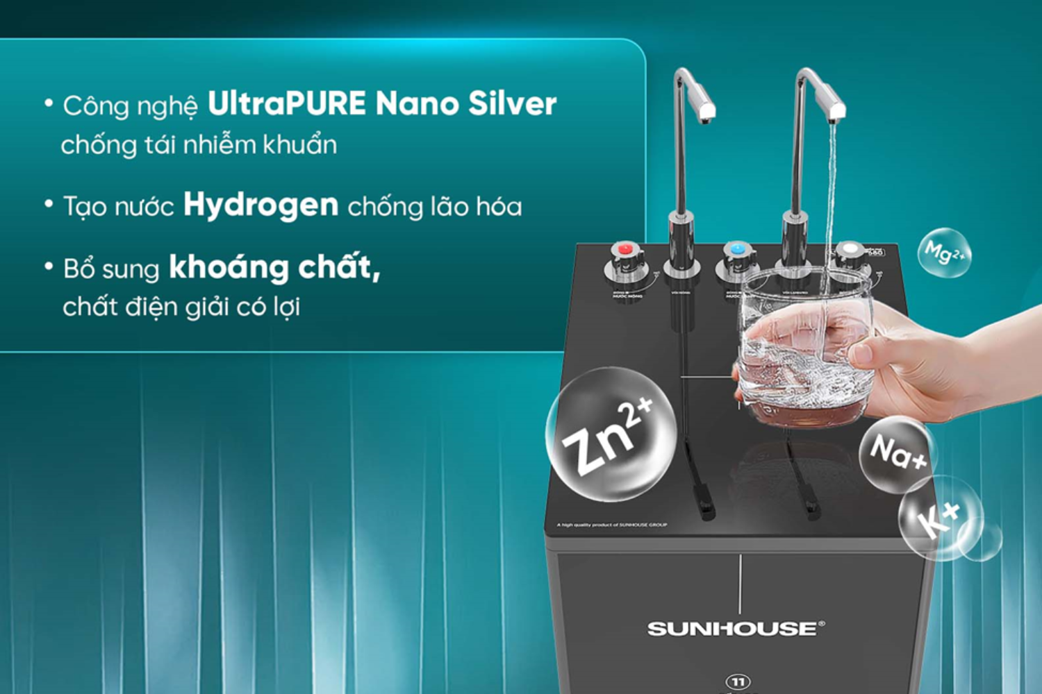 SUNHOUSE ứng dụng công nghệ UltraPURE cho cả lõi chức năng