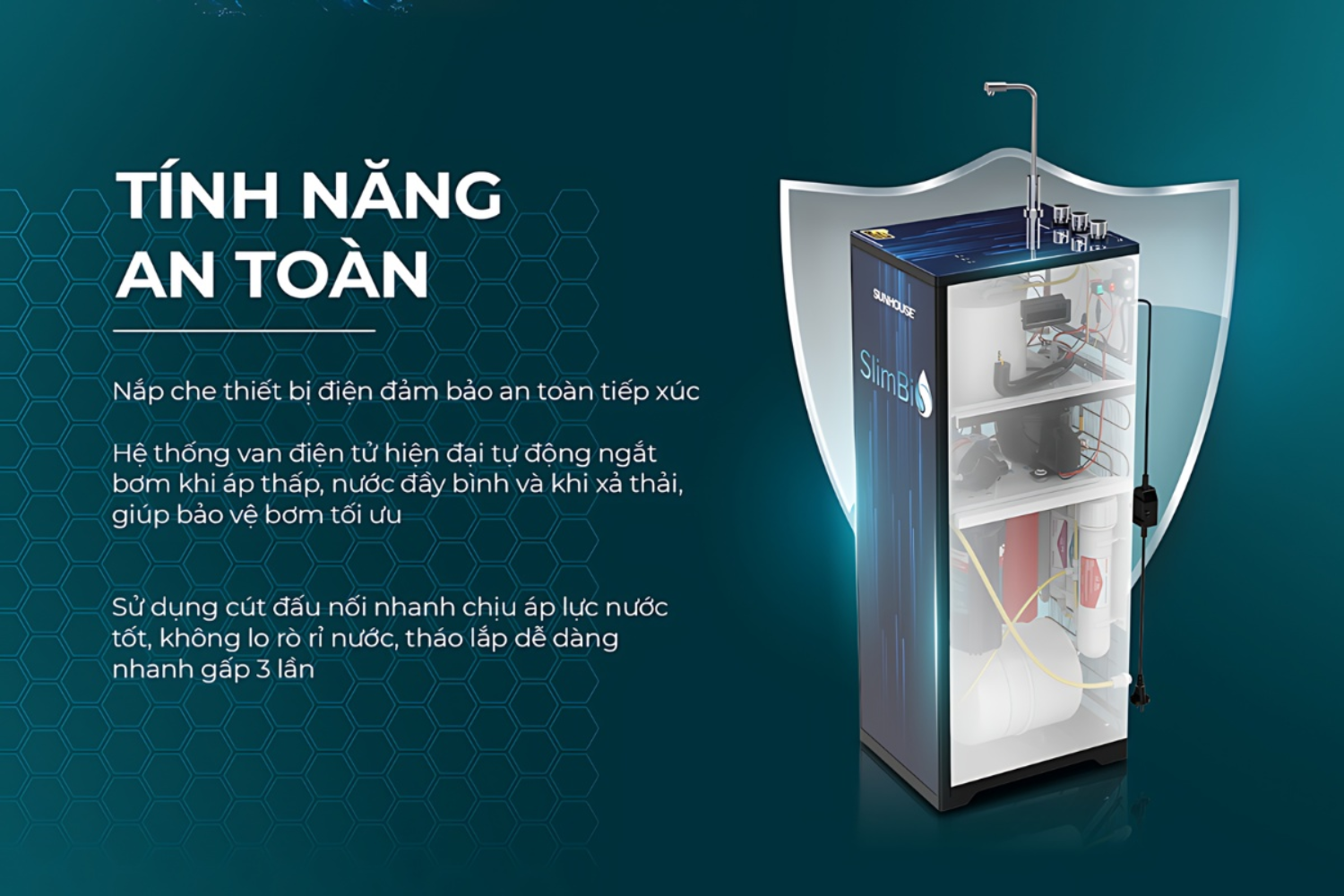 Mỗi chi tiết trên Sunhouse SHA76213CK-S đều thể hiện sự chú trọng đến trải nghiệm khách hàng