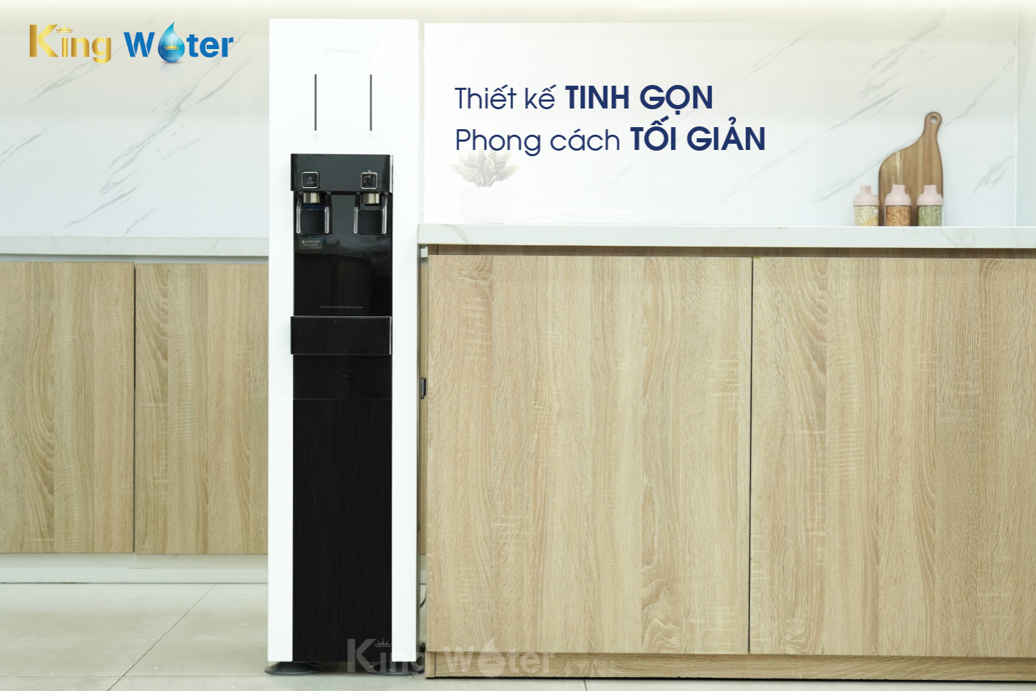 Coway HARRY (CHP-590R) sở hữu kiểu dáng dạng cây đứng thon gọn