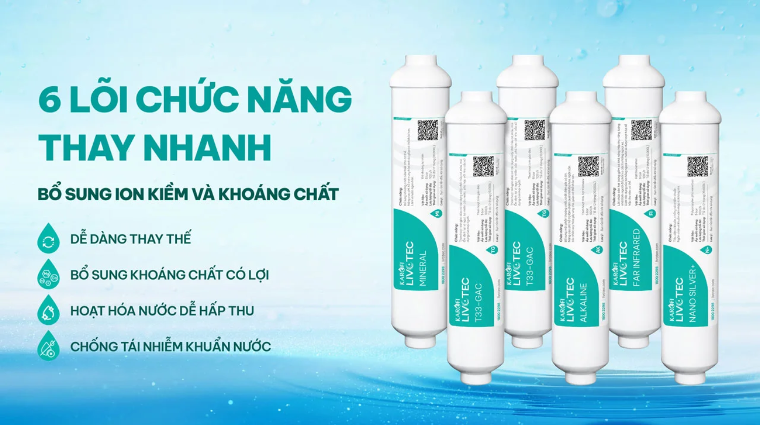 Lõi chức năng bổ sung khoáng, tạo vị ngọt dịu và tăng khả năng hấp thu