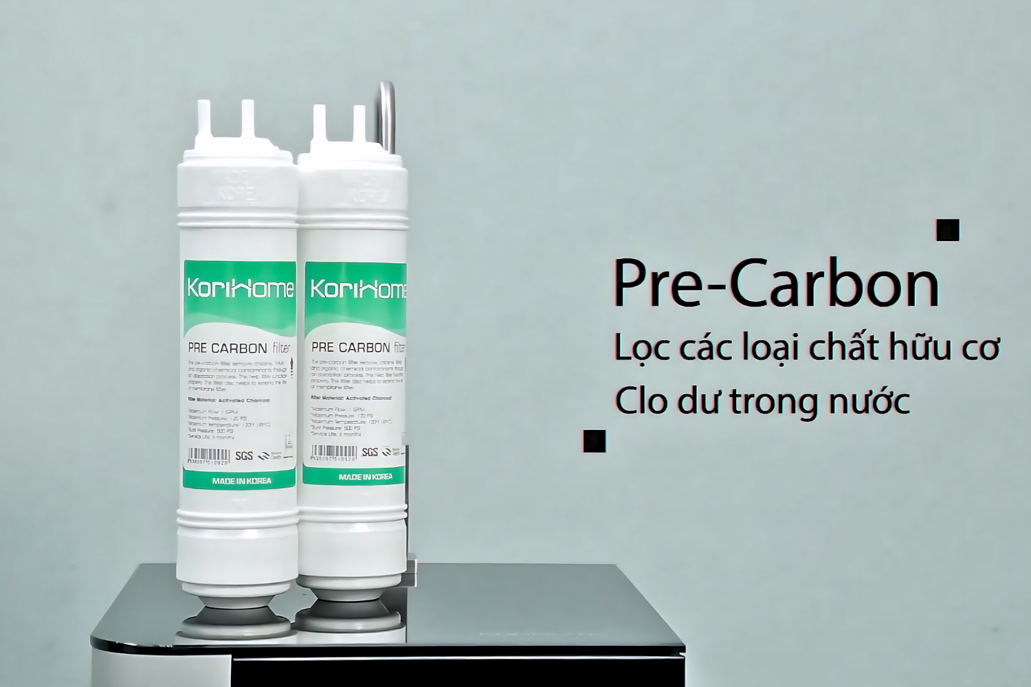 Hai Lõi Pre-Carbon - Hấp Phụ Hóa Chất Và Mùi