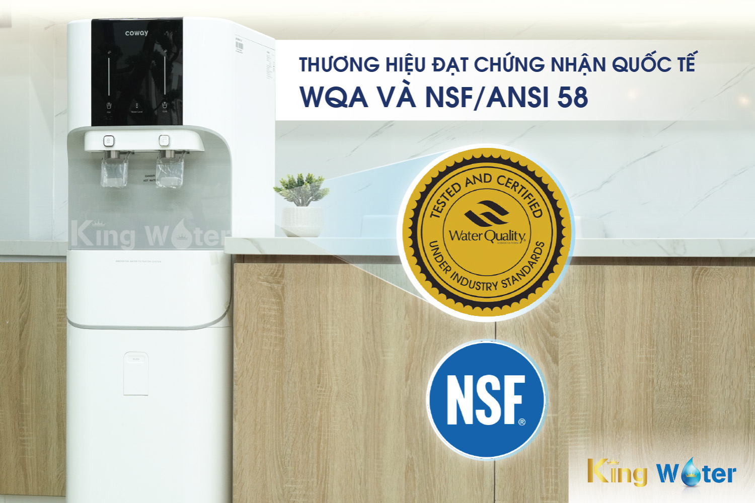 Các chứng nhận quốc tế là minh chứng cho chất lượng vượt trội Coway CORE (CHP-671R)