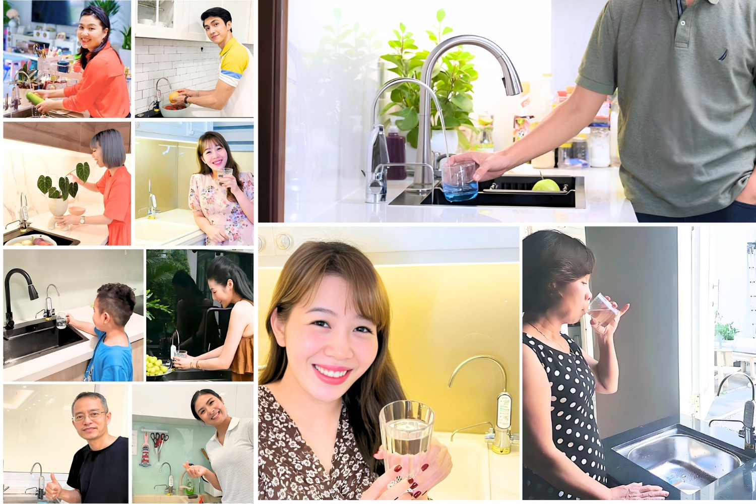 Hình ảnh khách hàng và lắp đặt thực tế Cleansui EU301