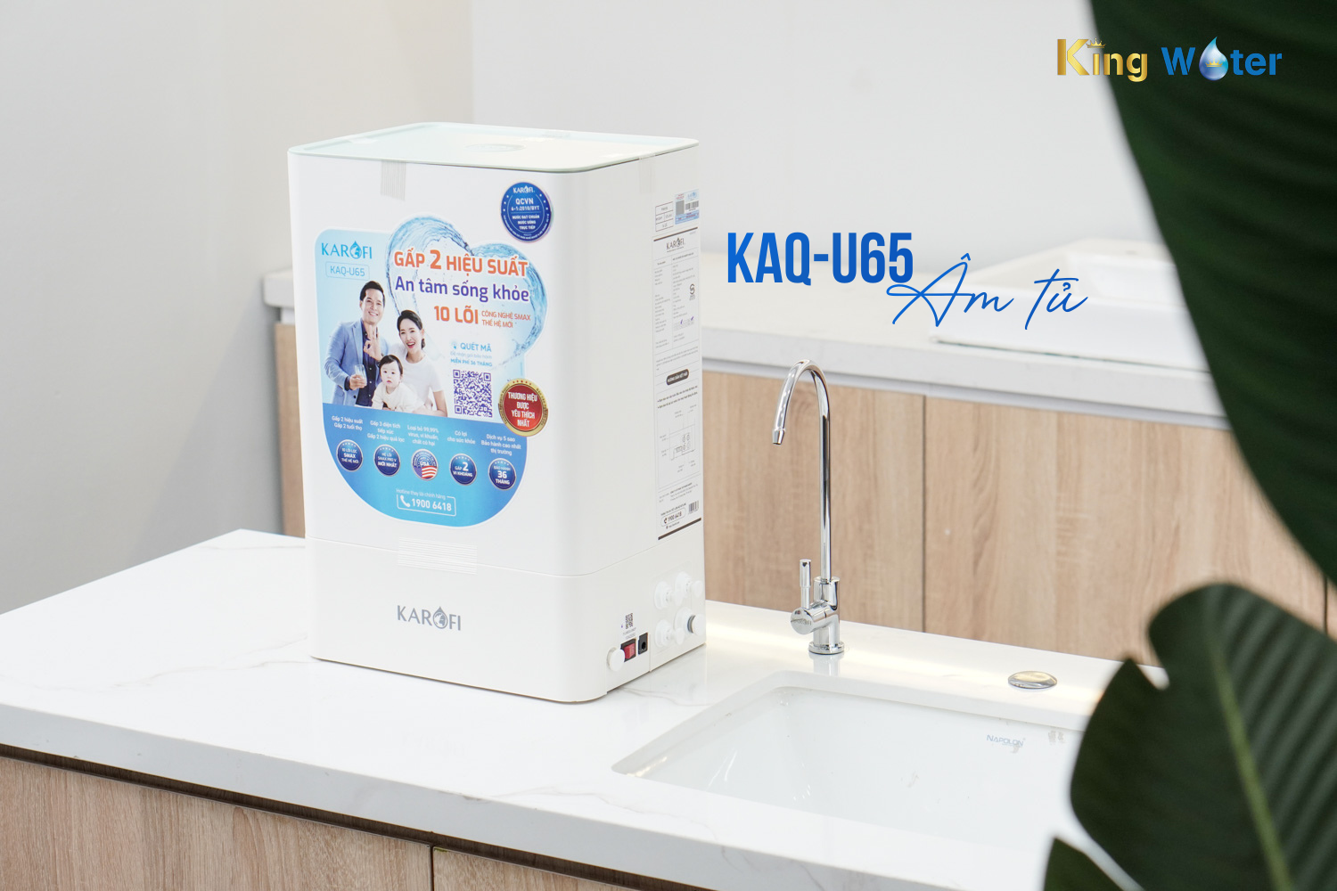 Máy Lọc Nước RO Karofi KAQ-U65 chính hãng tại KingWater