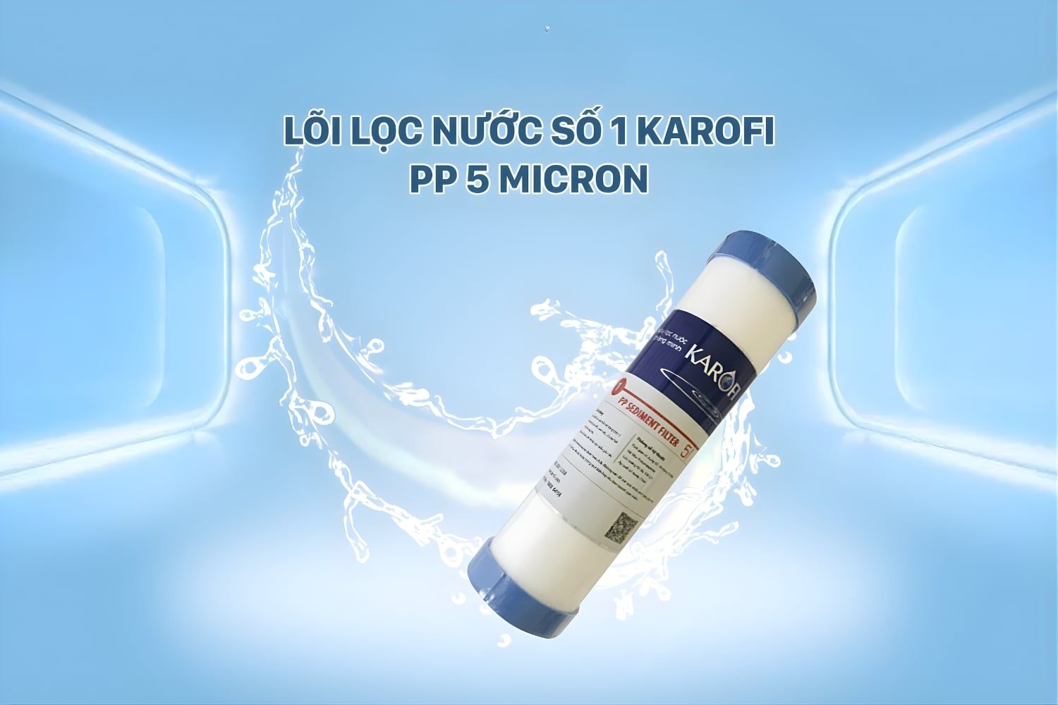 Lõi PP 5 micron loại bỏ các tạp chất kích thước lớn