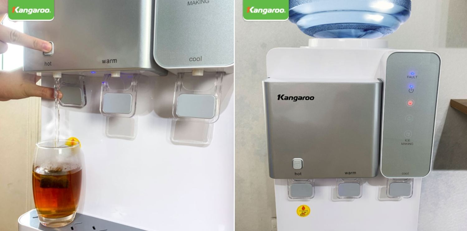 Kangaroo KG65A3 cung cấp nước nóng với nhiệt độ từ 85-95°C