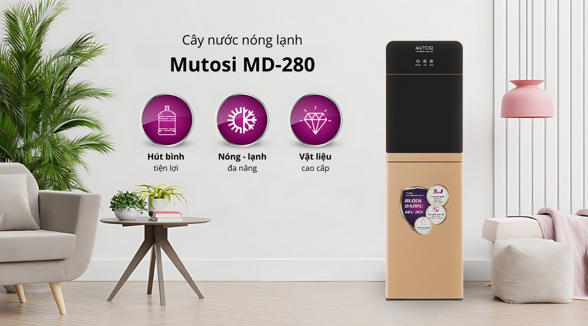 Mutosi MD-280 sở hữu thiết kế tinh tế, sang trọng