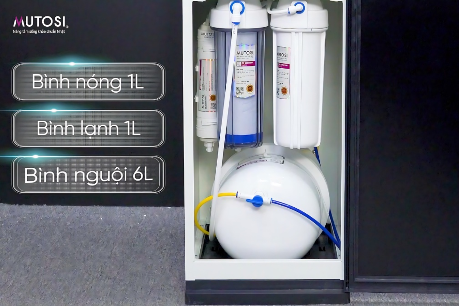 Hệ thống cấp nước thông minh tích hợp 3 chế độ nước