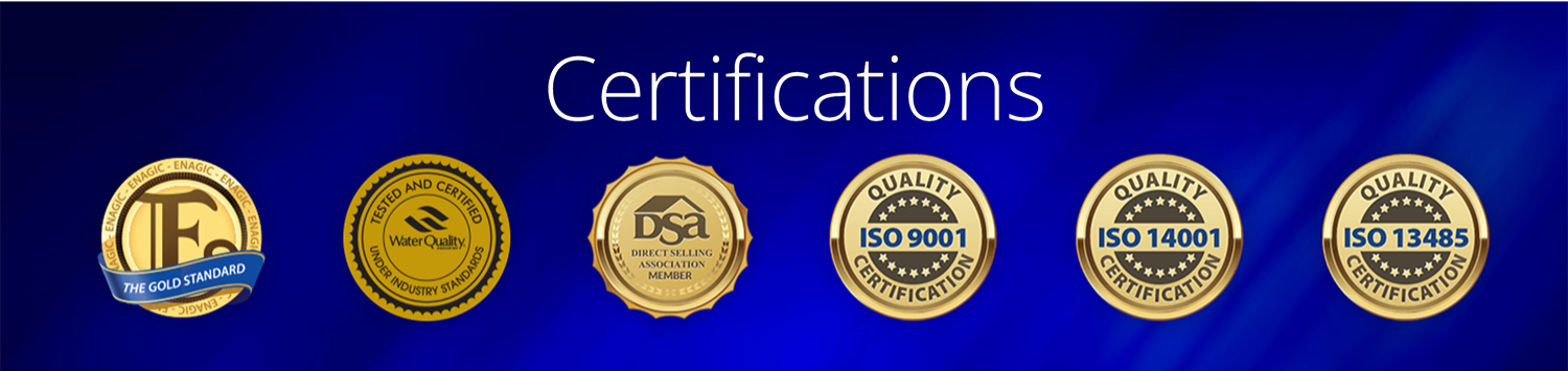 Máy lọc nước điện giải Kangen đã nhận được rất nhiều chứng nhận quan trọng