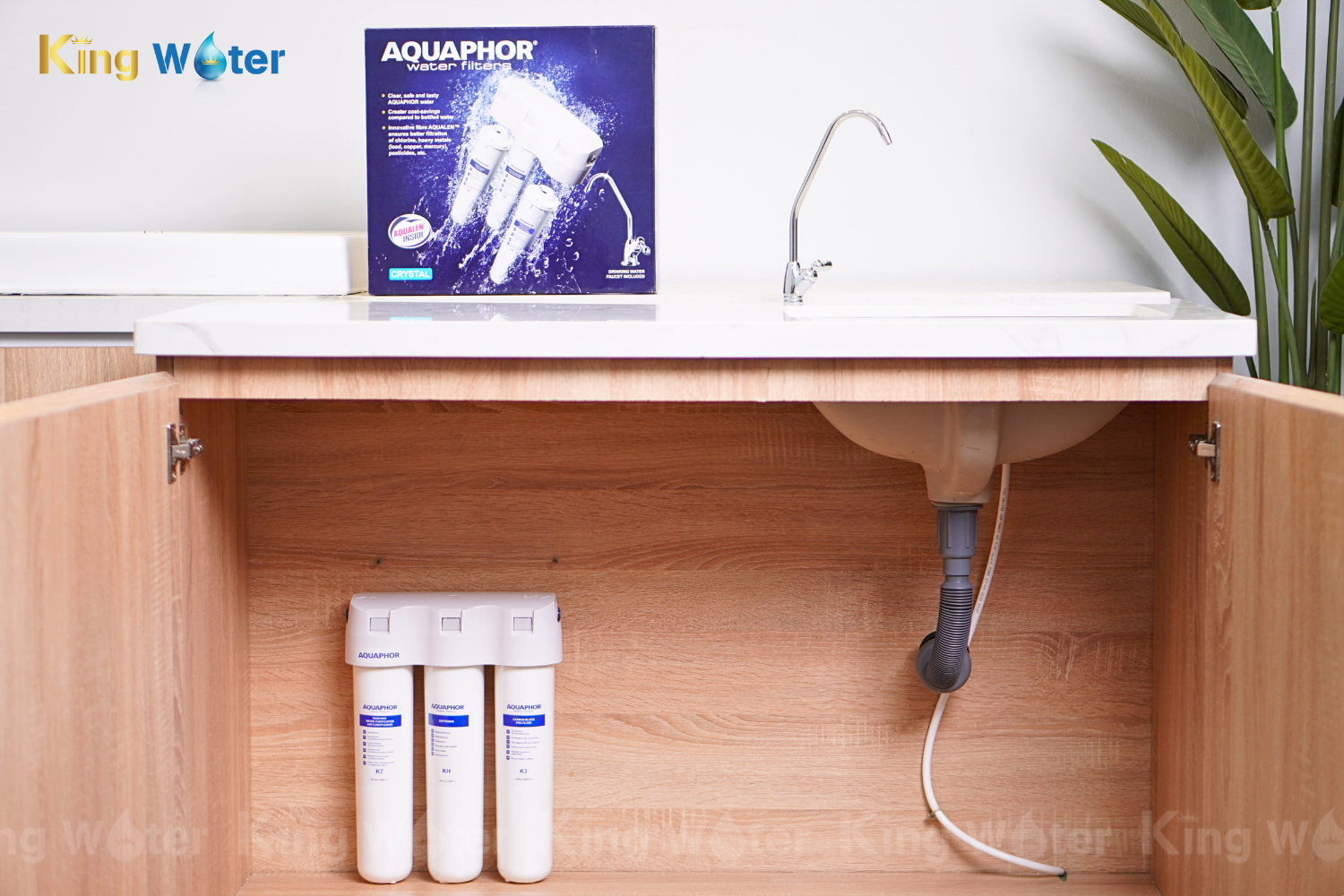 Máy lọc Nano Aquaphor Crystal H6 có công suất tối đa 2L/Phút