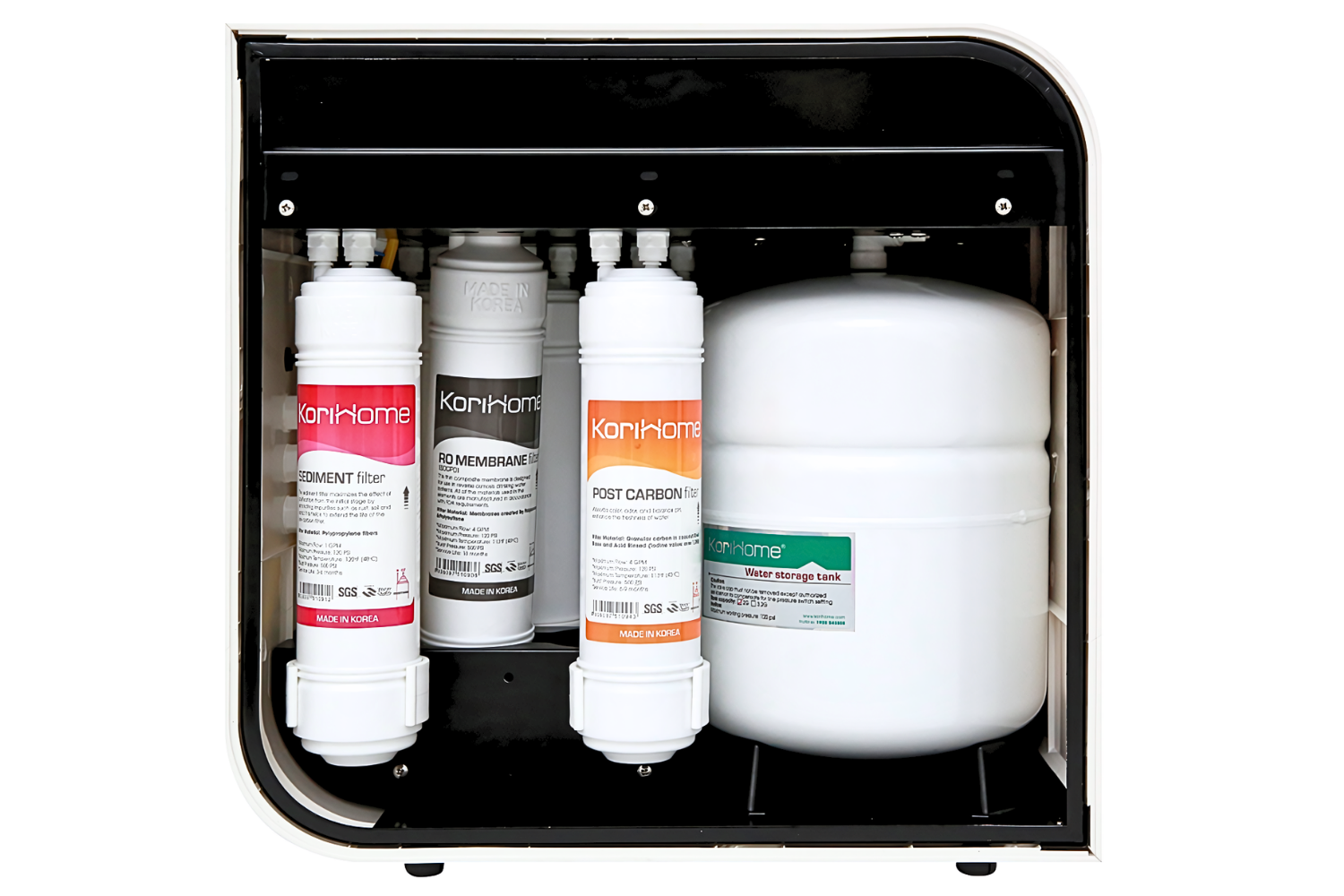 Bình chứa được làm bằng thép dung tích 8.14 lít