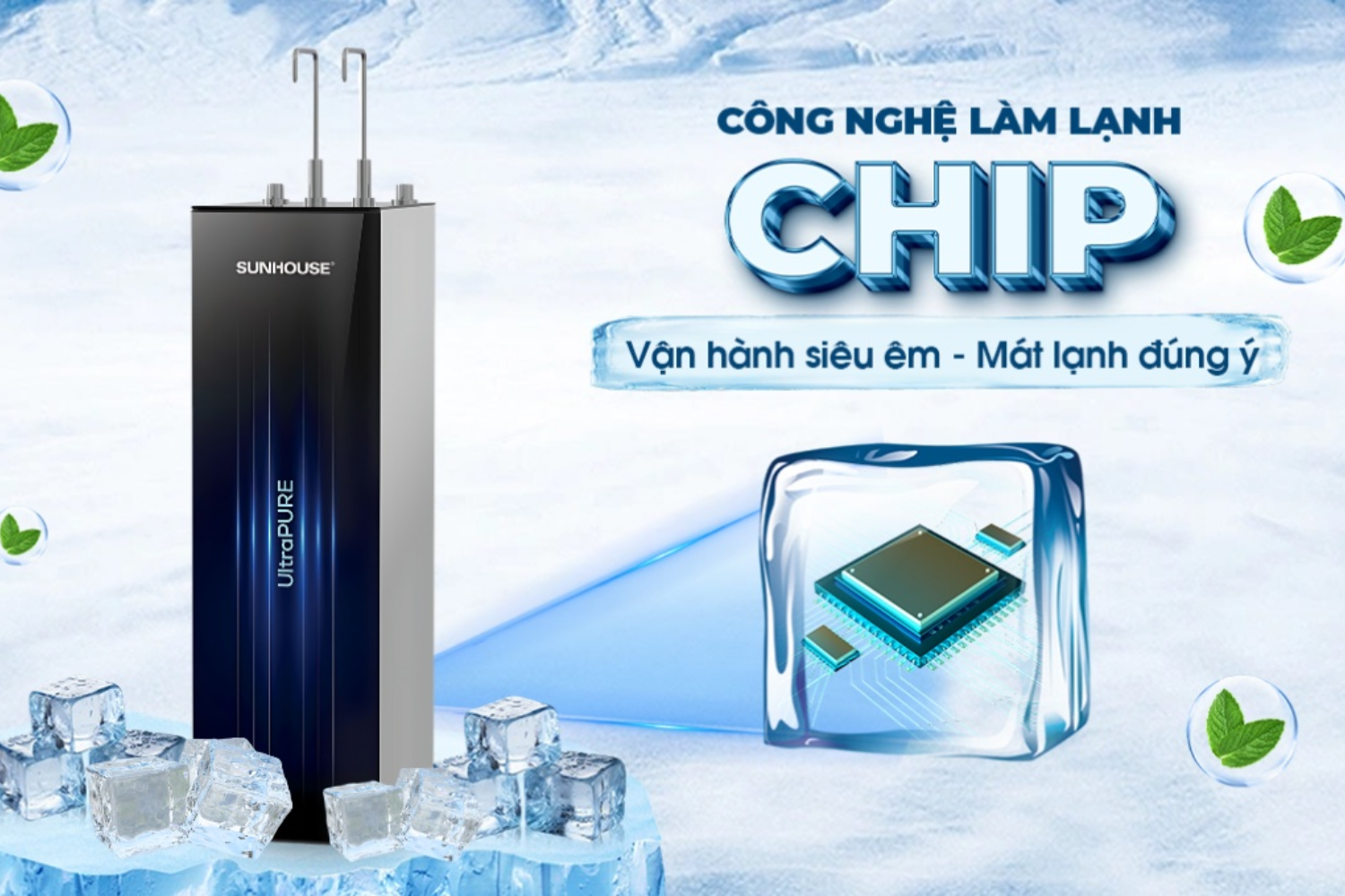 Sunhouse&nbsp;SHA76211KL sở hữu công nghệ làm lạnh bằng Chip điện tử