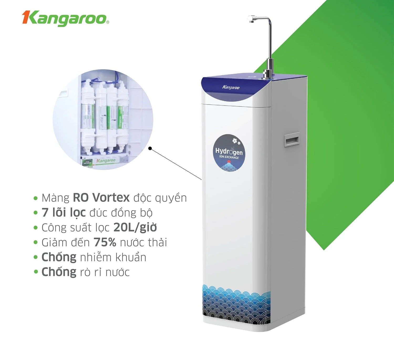 Hệ thống 07 lõi lọc đúc nguyên khối giảm rò rỉ, tái nhiễm khuẩn