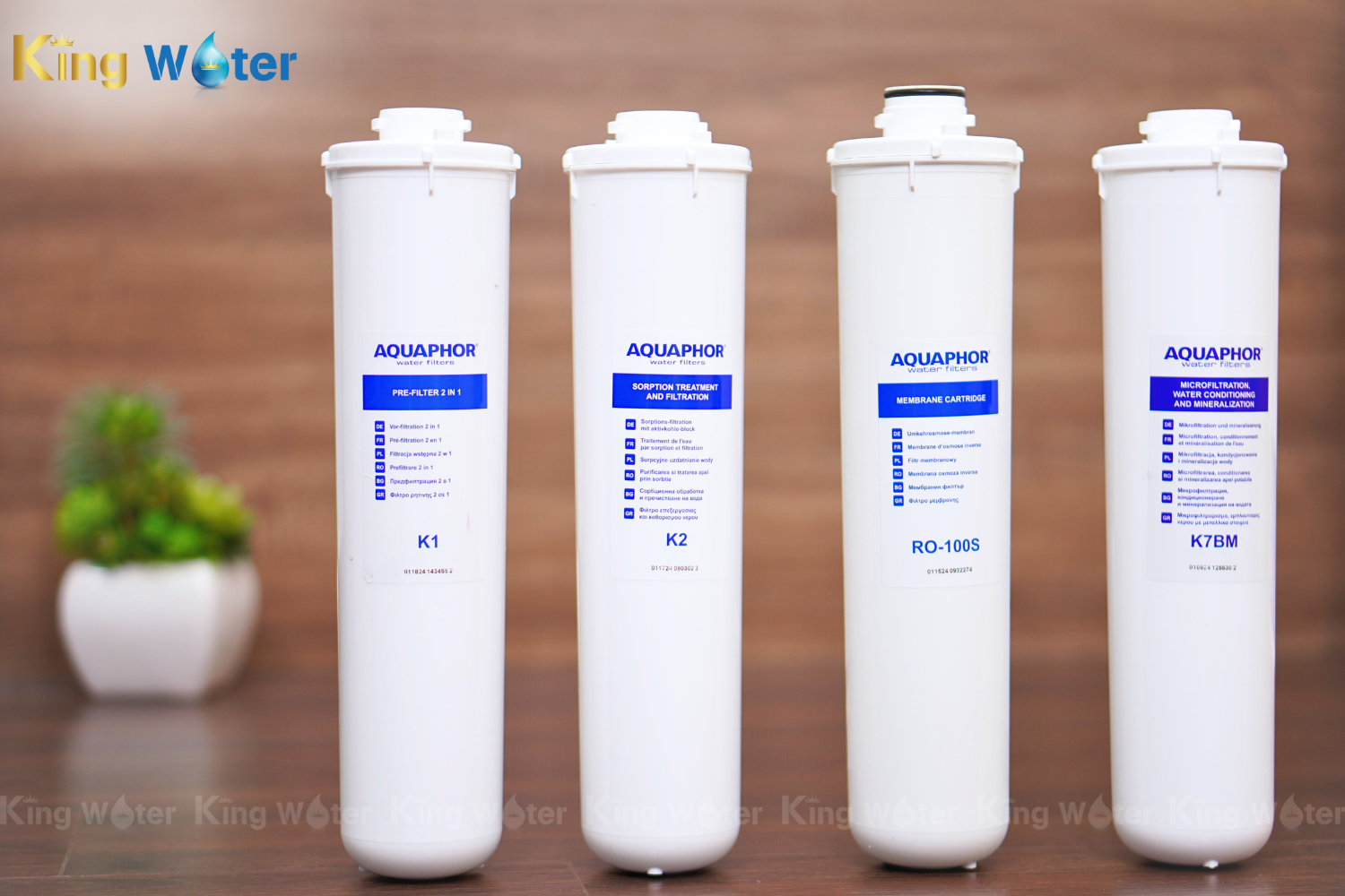 Aquaphor RO 202S được trang bị 4 lõi lọc đúc nguyên khối