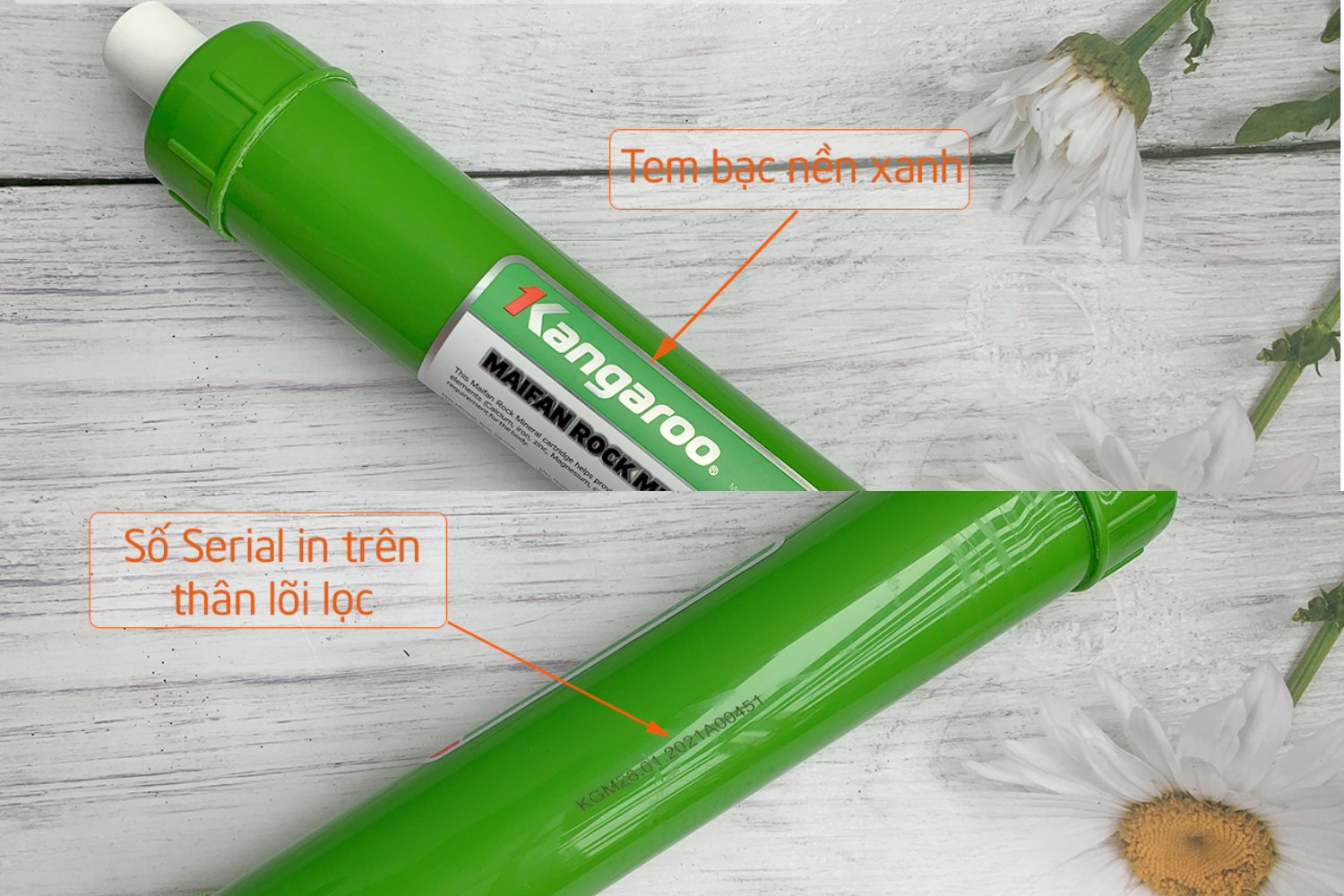 Lõi Kangaroo Maifan có đặt điểm nhận diện chính hãng