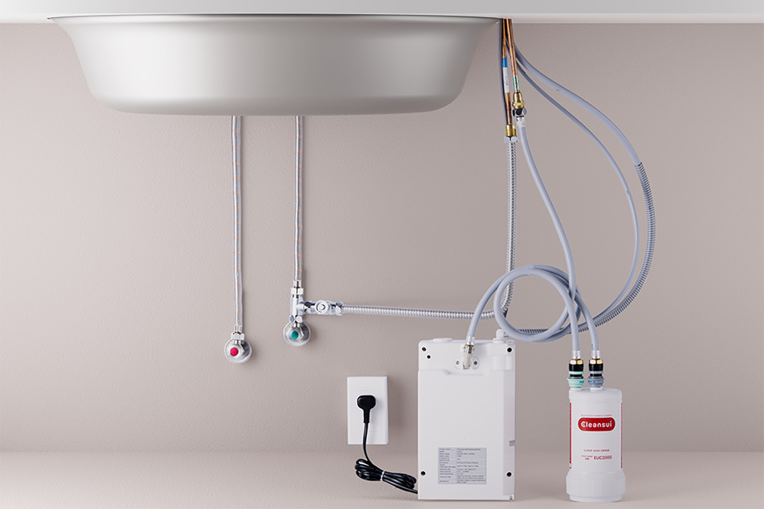 Dễ dàng lắp đặt máy lọc nước Cleansui EU301