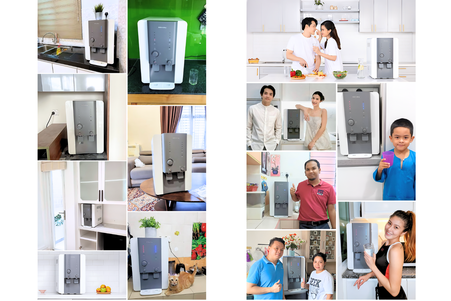 Hình ảnh khách hàng và lắp đặt thực tế của Coway VILLAEM 2 (CHP-18AR)