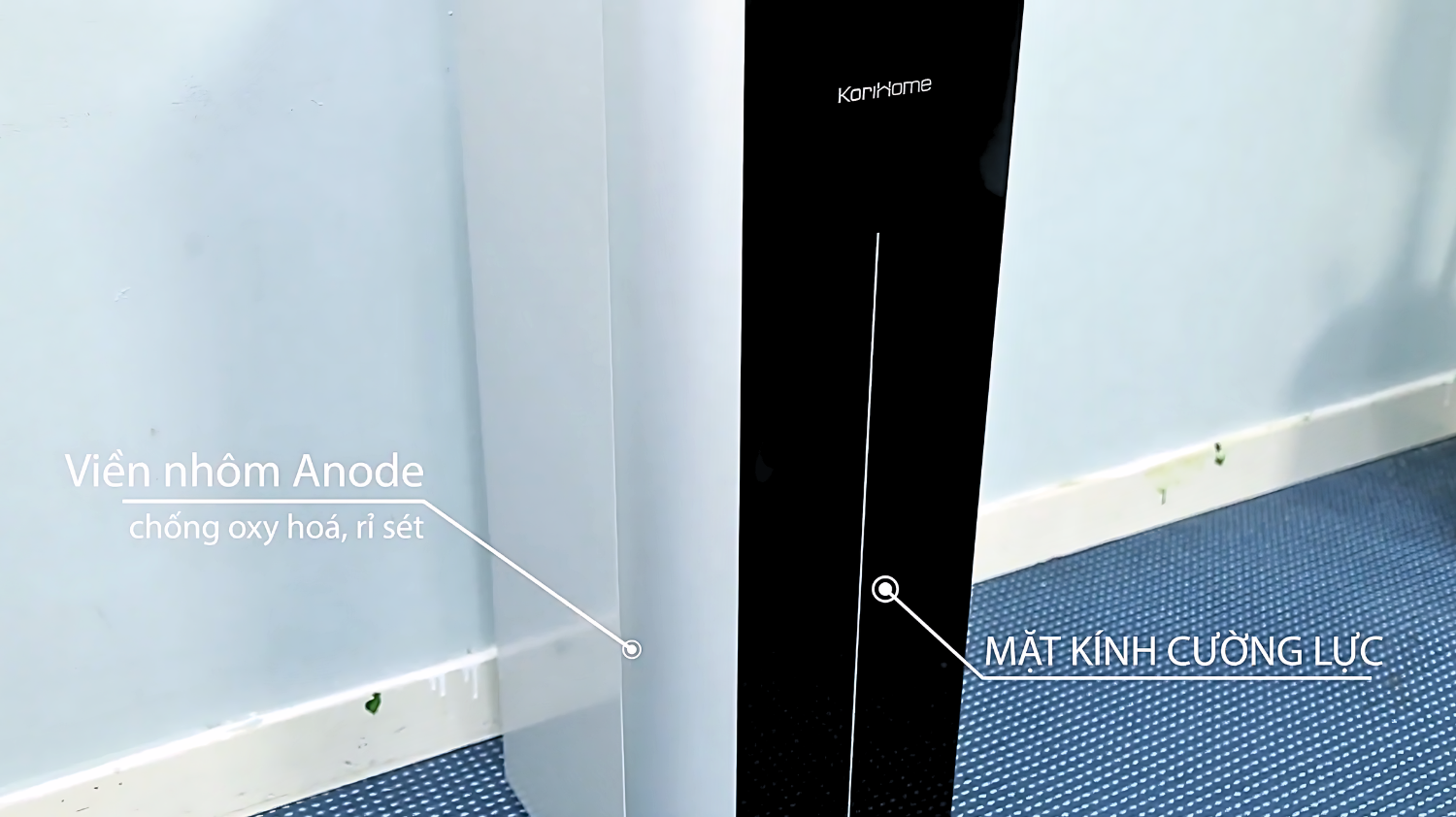 Vòi nước của KoriHome WPK-G60 được chế tác từ inox 304 cao cấp