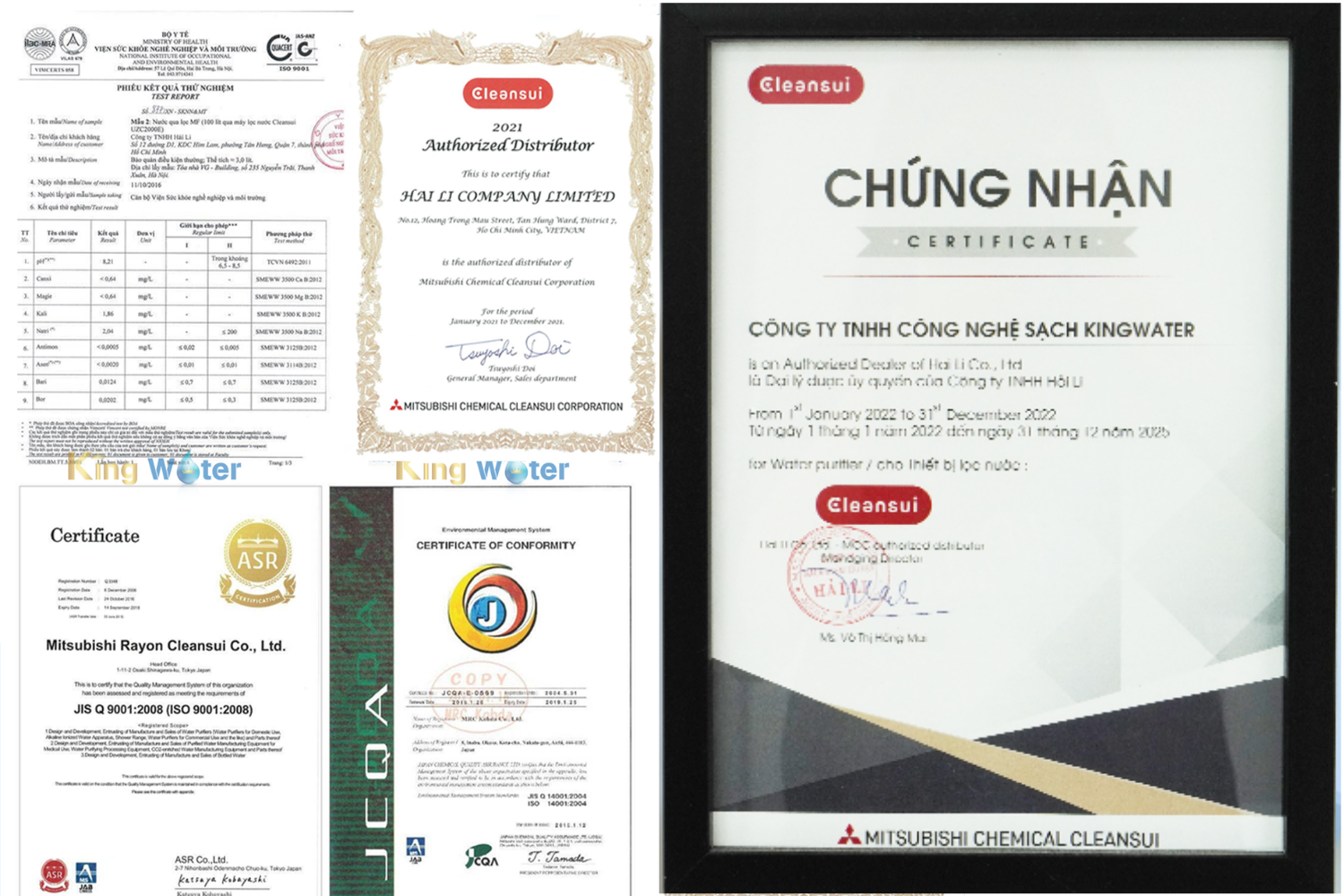 KingWater là nhà phân phối uy tín chuyên cung cấp các máy lọc nước Mitshubishi chính hãng