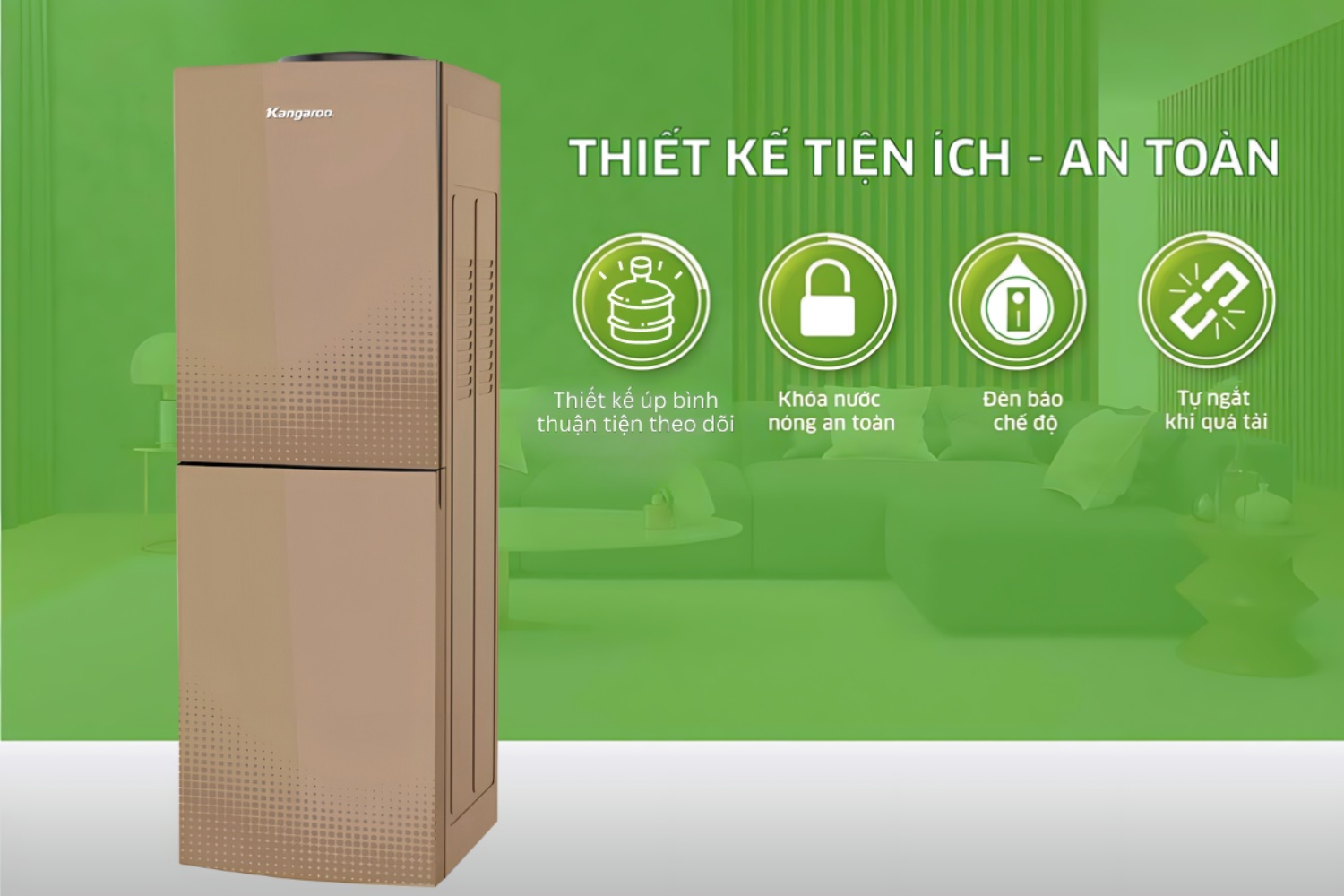 Tính năng thông minh và an toàn được trang bị trên Kangaroo KG58A3