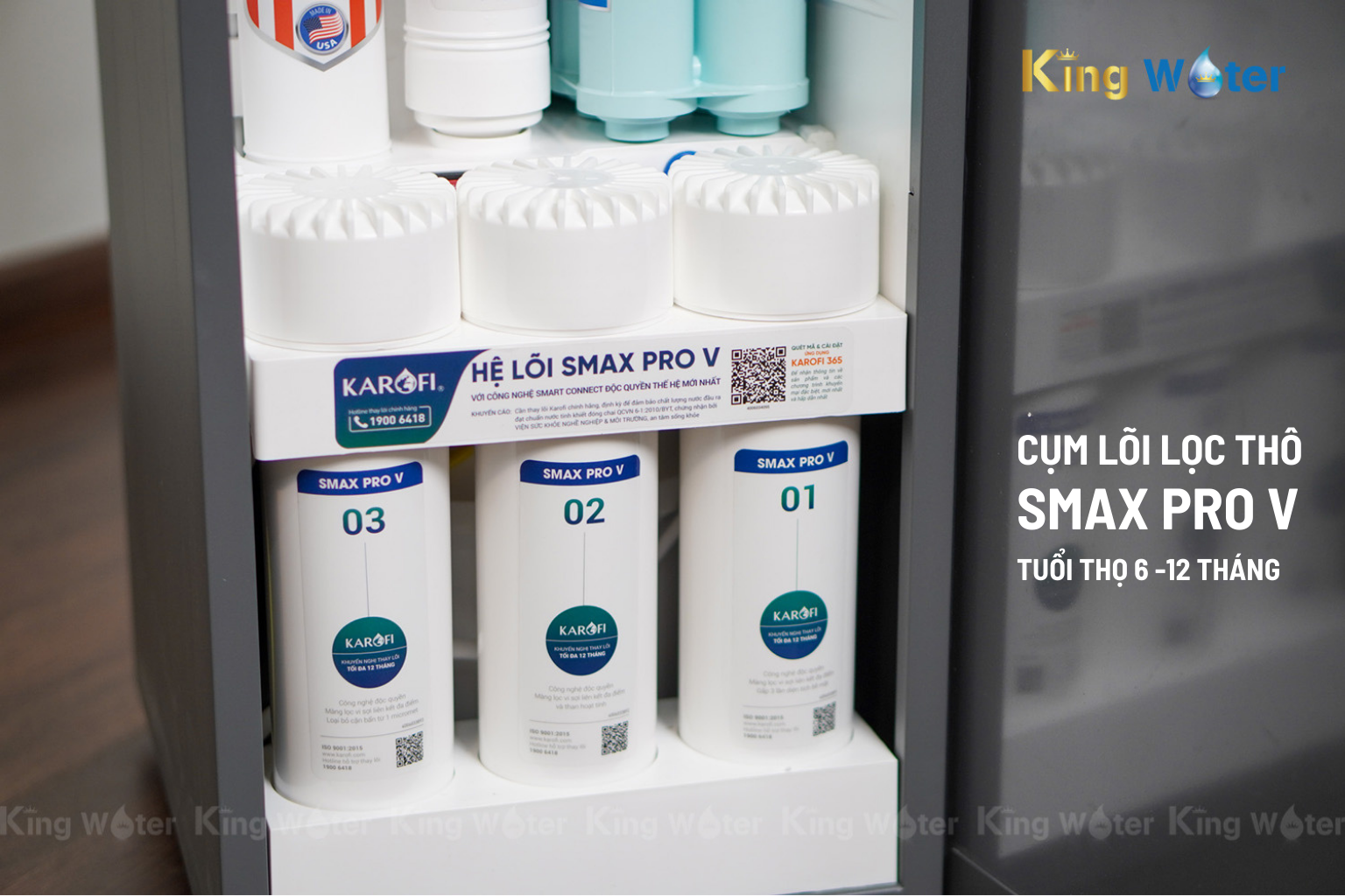 Cụm lõi lọc thô Smax Pro trên Karofi KAQ-L22