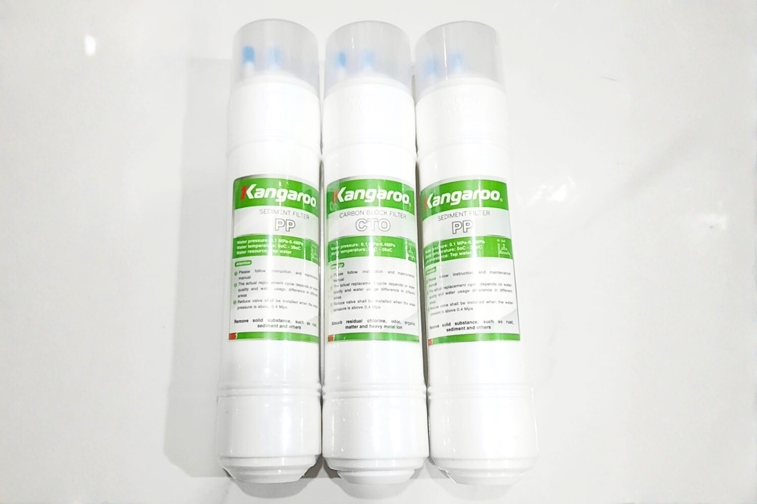 Máy lọc nước Kangaroo KG61A3 sử dụng dạng Inline đúc nguyên khối với đầu nối nhanh phi 6