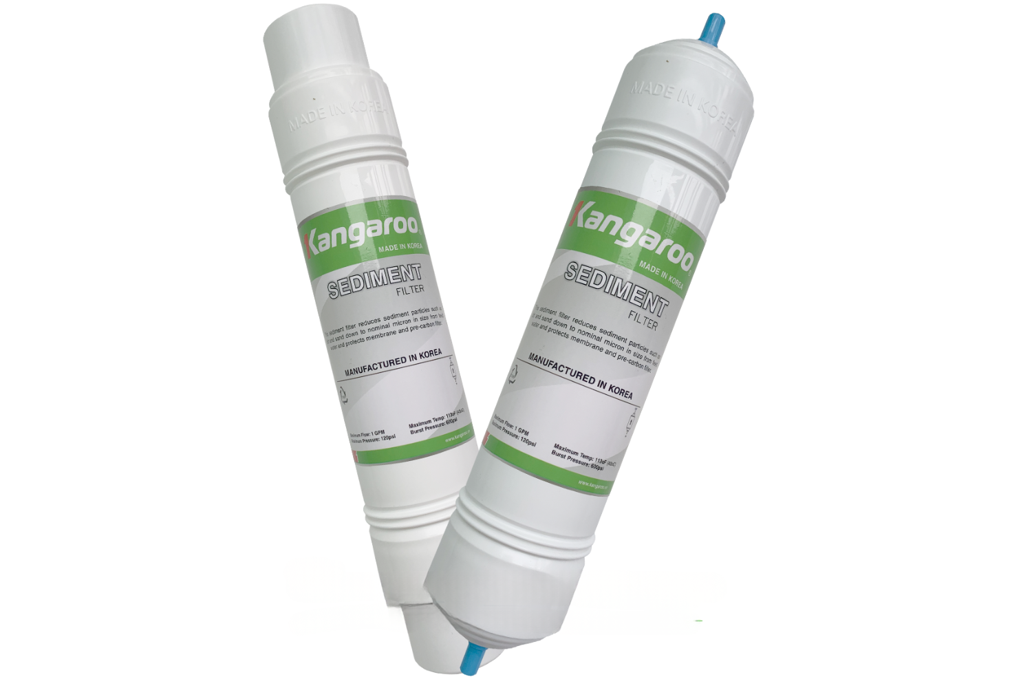 Lõi lọc đầu tiên sử dụng sợi Polypropylene (PP) nén chặt, tạo khe lọc khoảng 5 micron