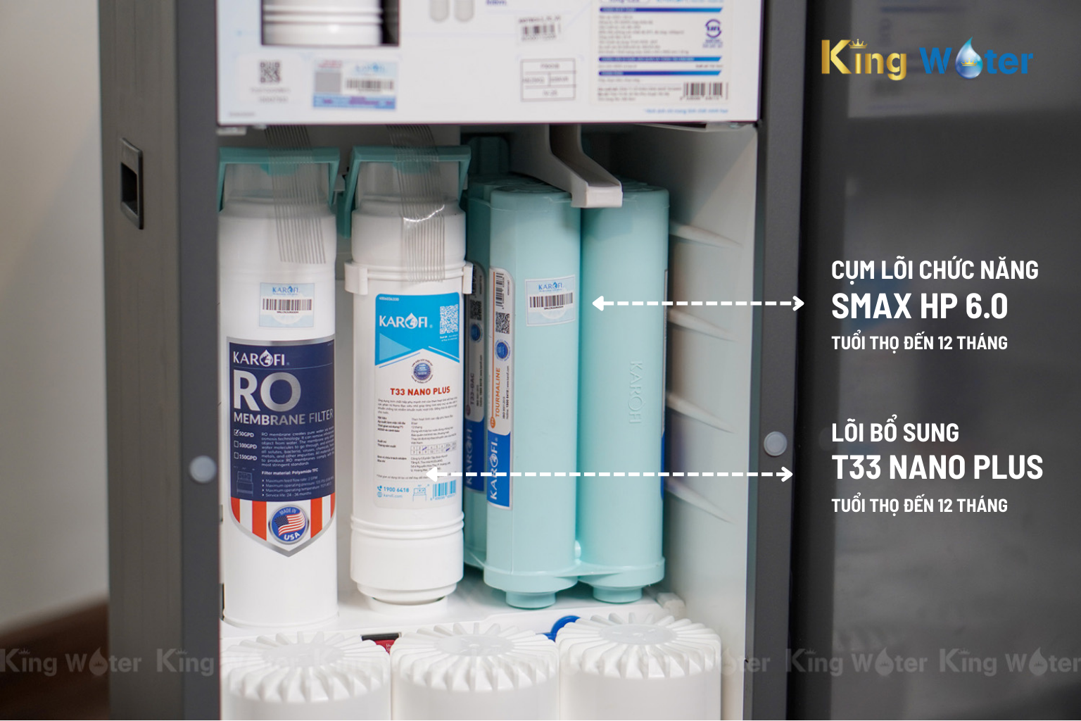 Lõi Smax HP 6.0 trên Karofi KAQ-L22 bổ sung khoáng chất