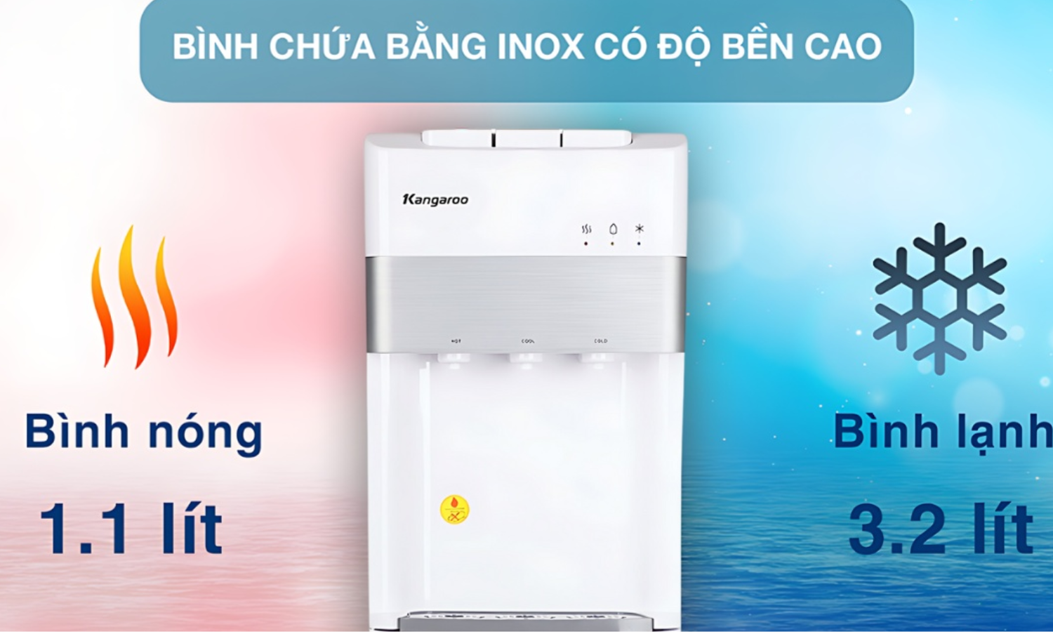 Kangaroo KG56A3 cung cấp nước đa nhiệt&nbsp;ngay lập tức